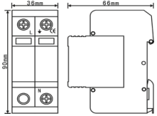 CSHBFL-M385/***單相電源防雷器（1P、2P、1+NPE模式）