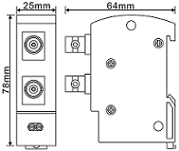 CSHBFL-SV/***視頻信號(hào)線防雷器（單口、4口、8口、BNC、F、RF、導(dǎo)軌式）