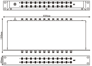 CSHBFL-SV/***機(jī)架式視頻線信號(hào)防雷器（BNC、16口、24口、機(jī)架式）