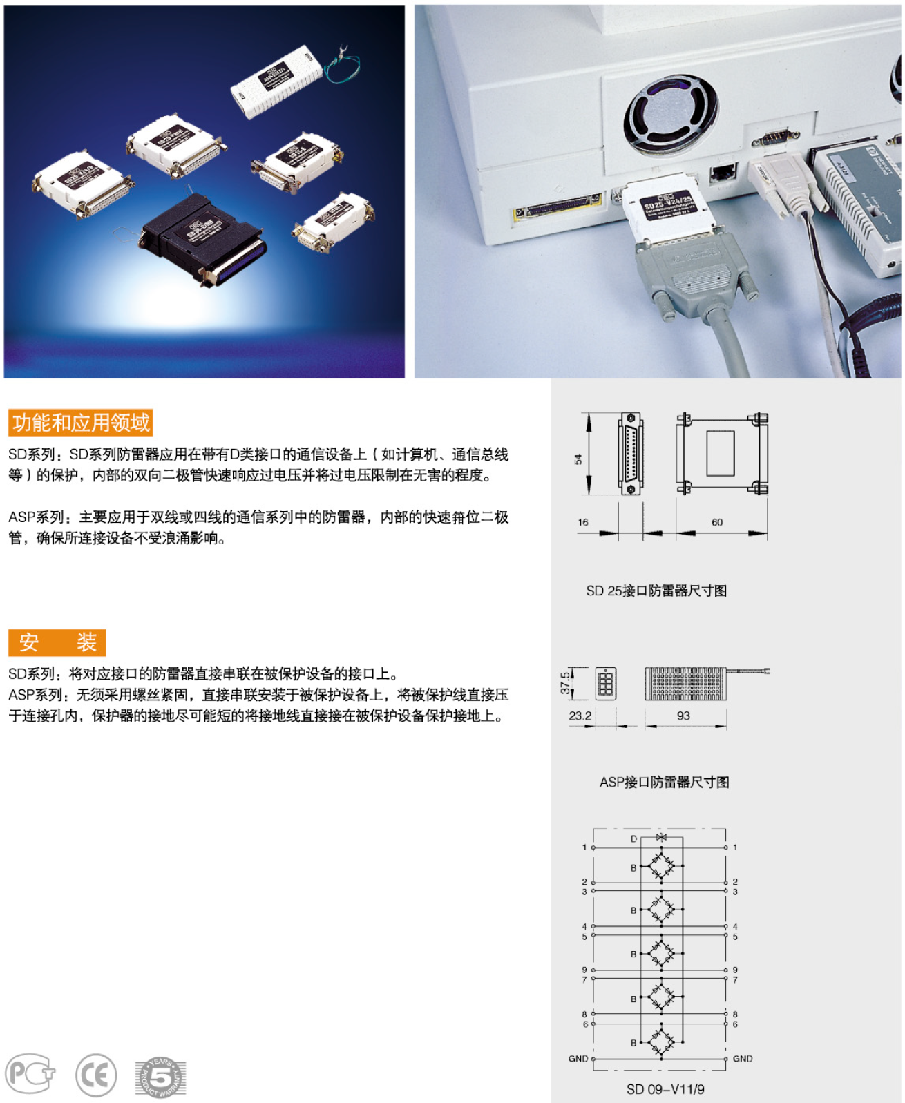 SD15-V24/15 OBO串口信號(hào)防雷器：工業(yè)通信安全的
