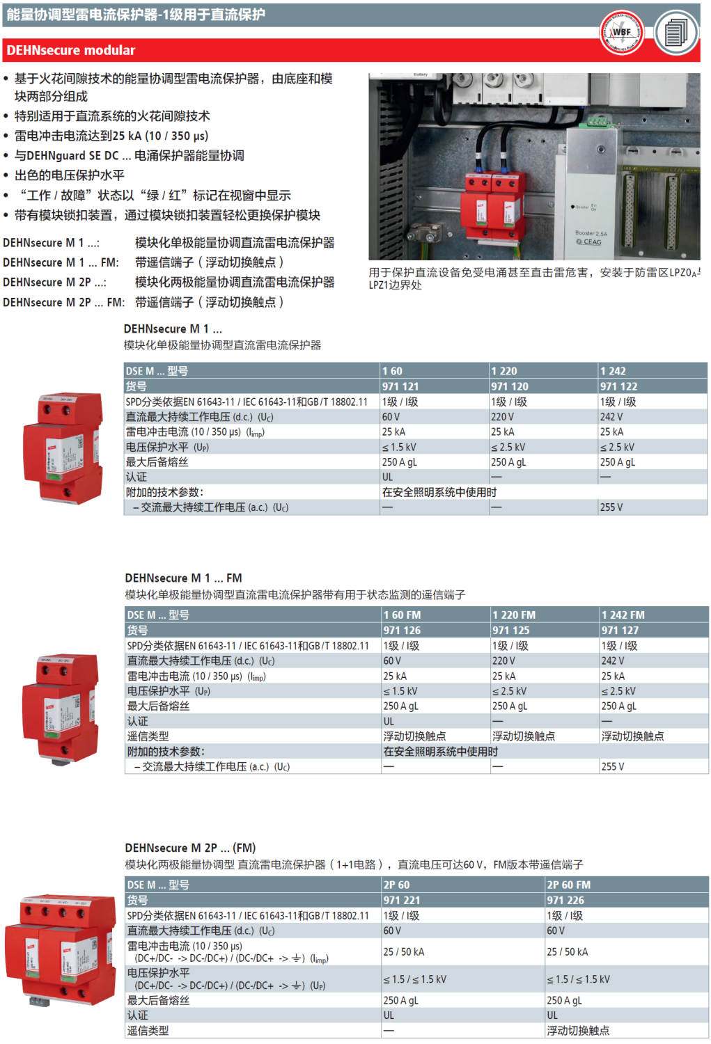 DSE M 1 60 FM：DEHN高效直流電流保護(hù)器，引領(lǐng)能