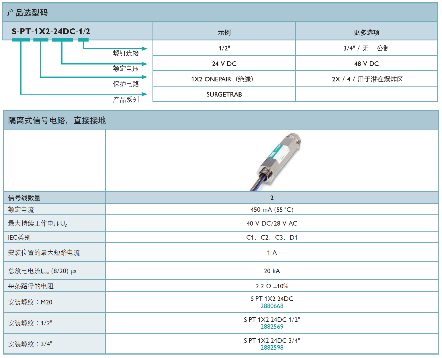 S-PT-1X2-24DC-1/2