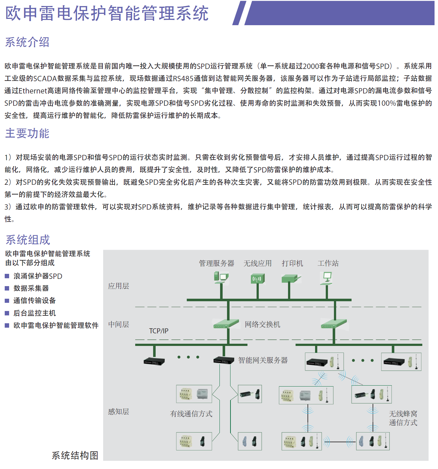 EPS-DTU-02歐申雷電保護智能管理系統(tǒng)解析：智能防