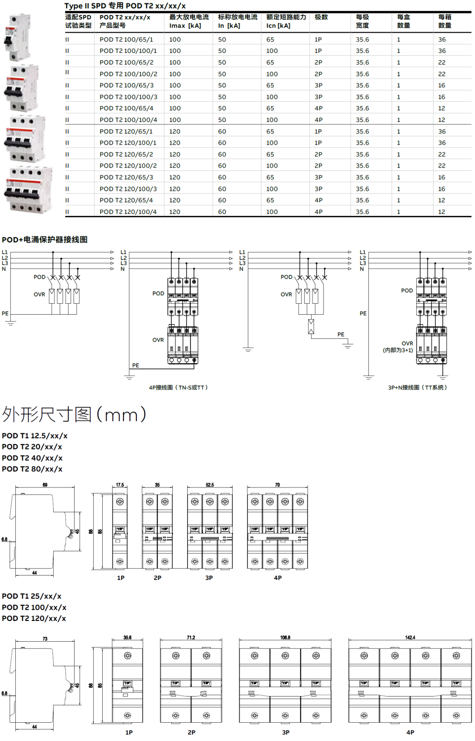 POD T2 100/65/1，POD T2 100/100/1，POD T2 100/65/2，POD T2 100/100/2，POD T2 100/65/3，POD T2 100/100/3，POD T2 100/65/4，POD T2 100/100/4，POD T2 120/65/1，POD T2 120/100/1，POD T2 120/65/2，POD T2 120/100/2，POD T2 120/65/3，POD T2 120/100/3，POD T2 120/65/4，POD T2 120/100/4